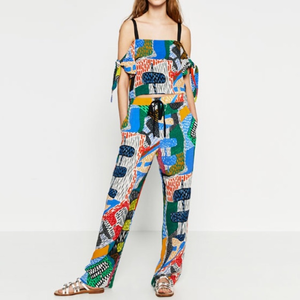 Zara .. matching top & trouser set